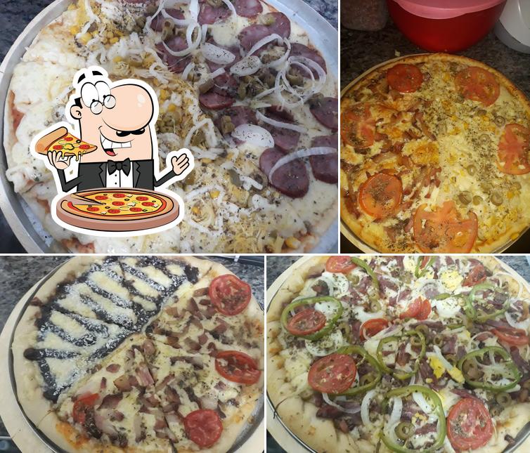 Escolha diferentes estilos de pizza