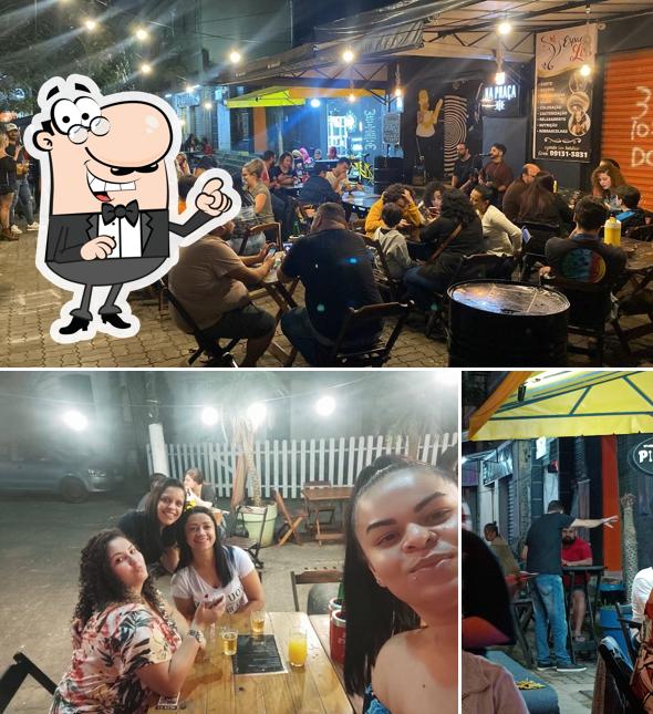 O exterior do Na Praça Bar