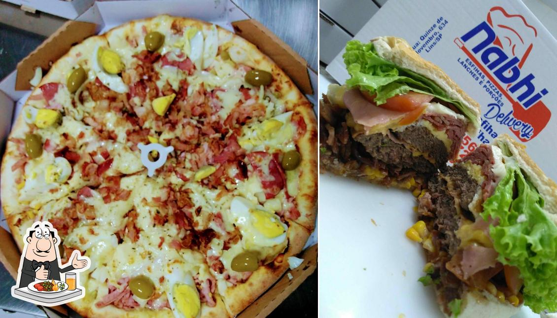 Platos en Nabhi esfiha pizzaria lanches e porções