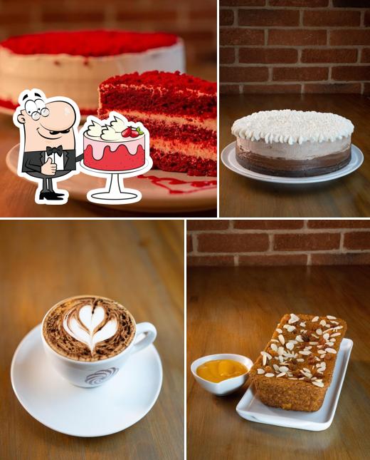 Bolo veludo vermelho em Ville's Coffee & Cake Co. Norte Shopping