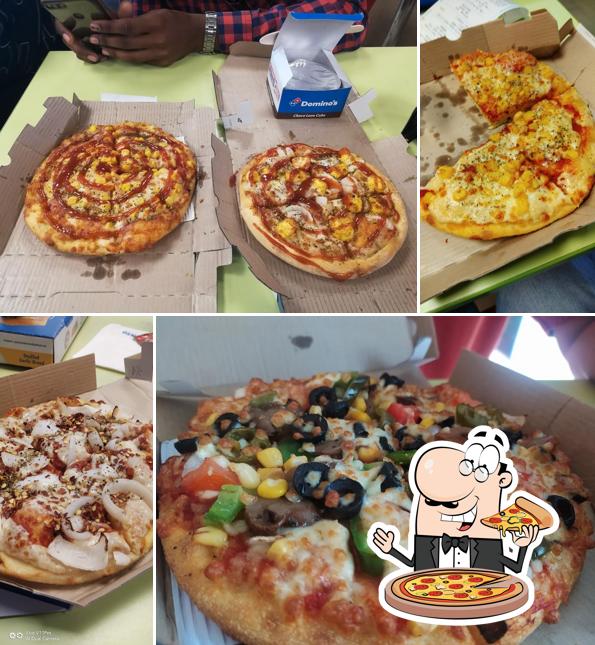 Get pizza at Domino's Pizza Amdi Mandir, Durg