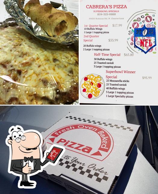 Cabrera's Pizza in Bon Air Restaurant menu and reviews