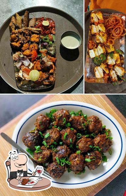 Order meat dishes at Basant Dhaba