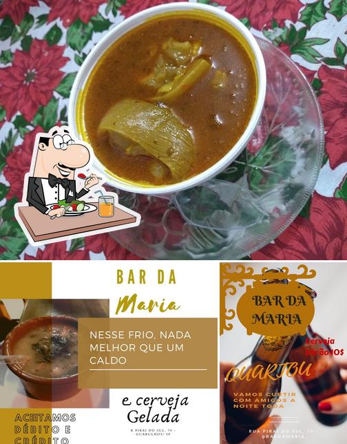 A Bar da Maria se destaca pelo comida e cerveja