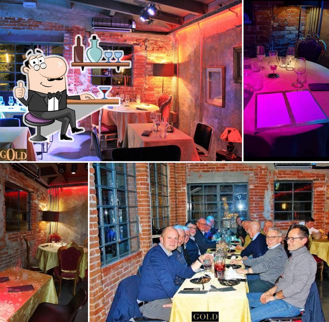 Dai un'occhiata agli interni di Gold bistrot