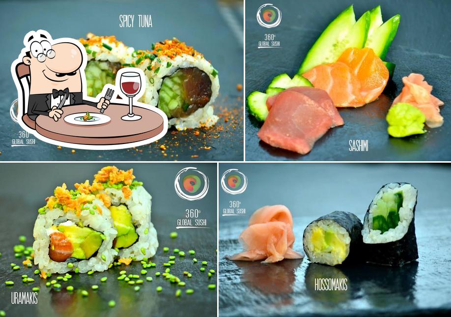 Еда в "360 global sushi"
