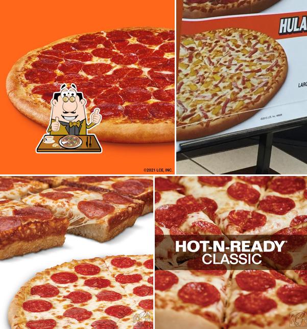Get pizza at Little Caesars