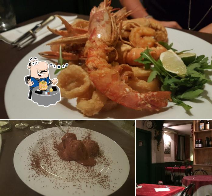 La foto della cibo e tavolo da pranzo di Osteria Capolinea