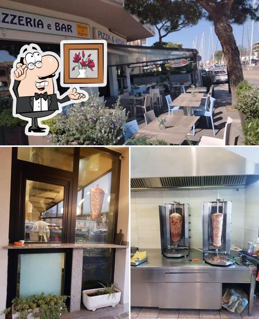 Gli interni di Pizza e Kebab