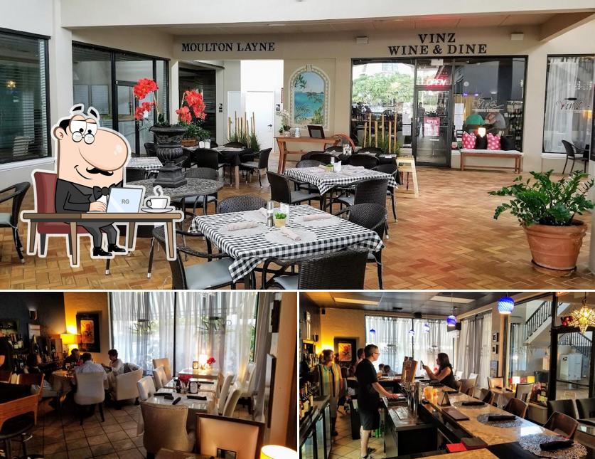 Menu of Vinz Wining & Dining, Vero Beach seafood restaurant reviews