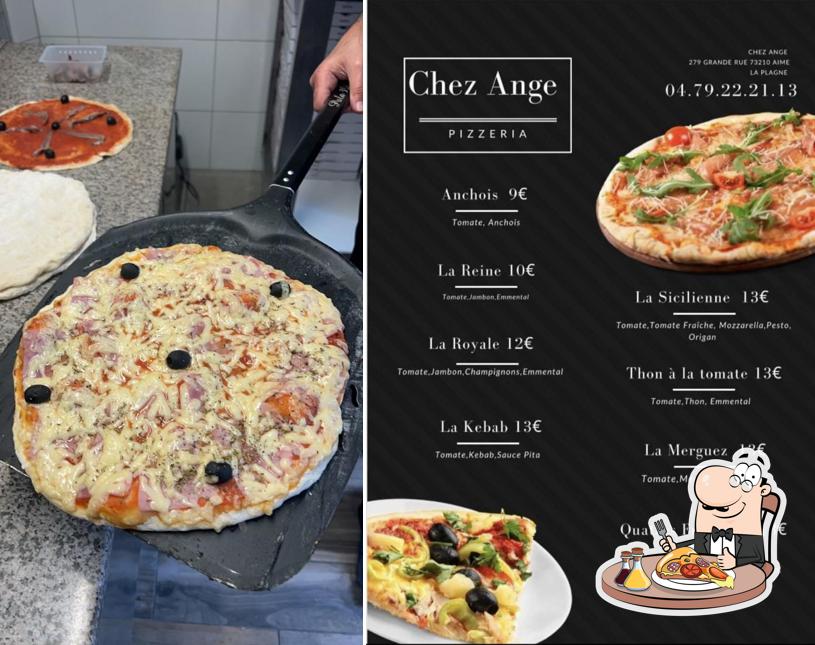 A Chez ange, vous pouvez déguster des pizzas