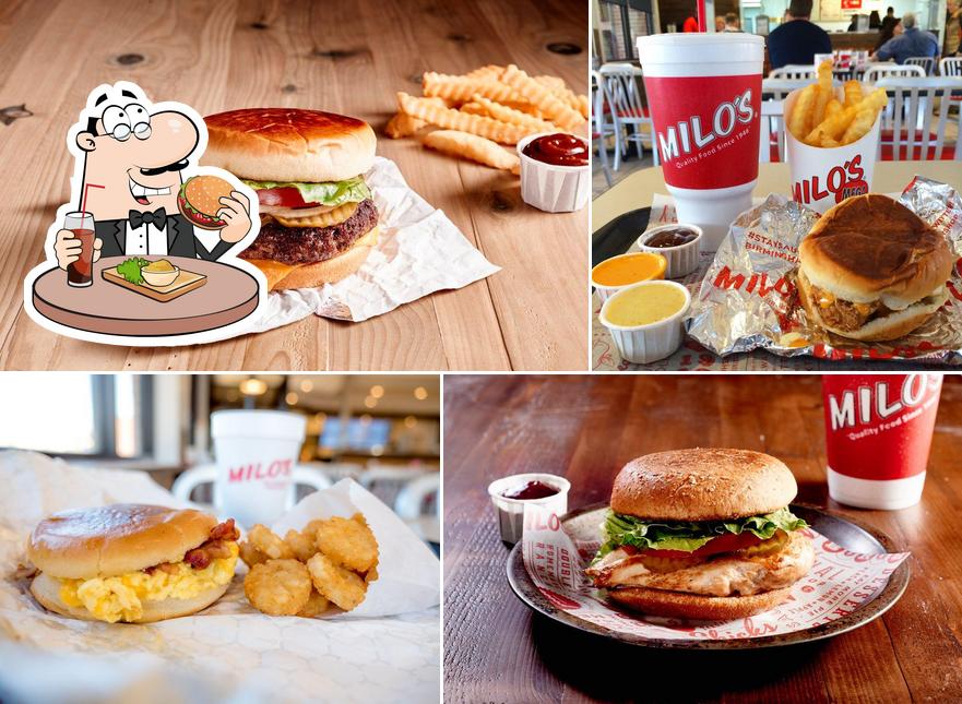 Get a burger at Milo's Hamburgers