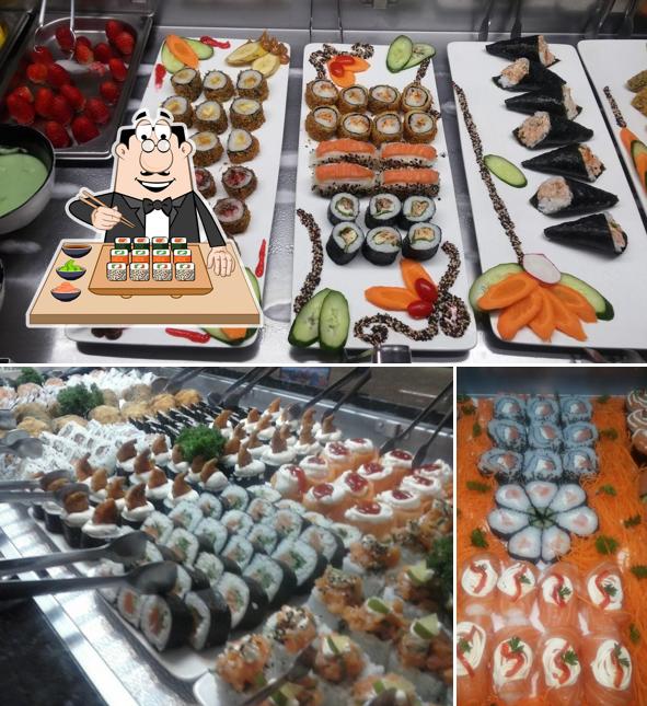 Peça diversas opções de sushi