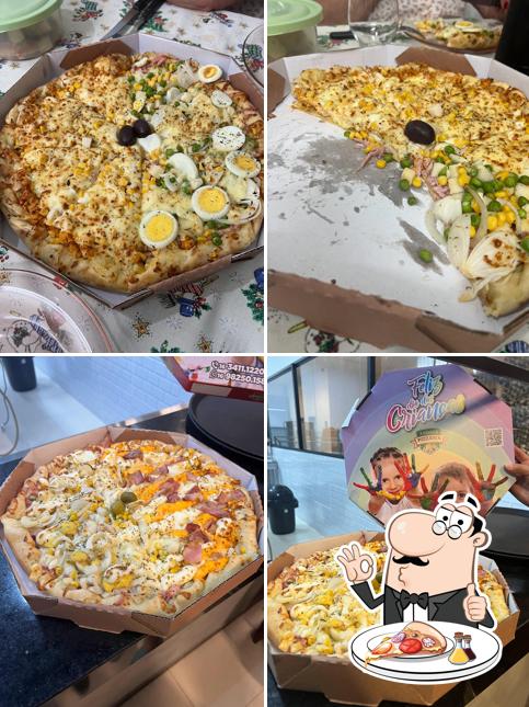 Peça pizza no A Fábrica Pizzaria