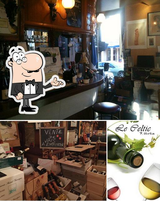 Voici la photo représentant la intérieur et vin sur Bistrot Le Celtic