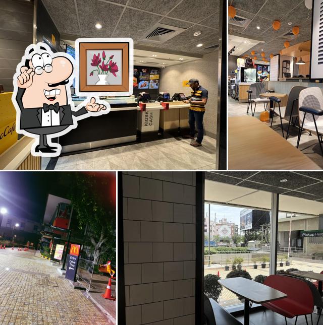 The interior of McDonald's