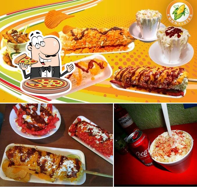 Prueba una pizza en Elotes y Esquites Funnylotes