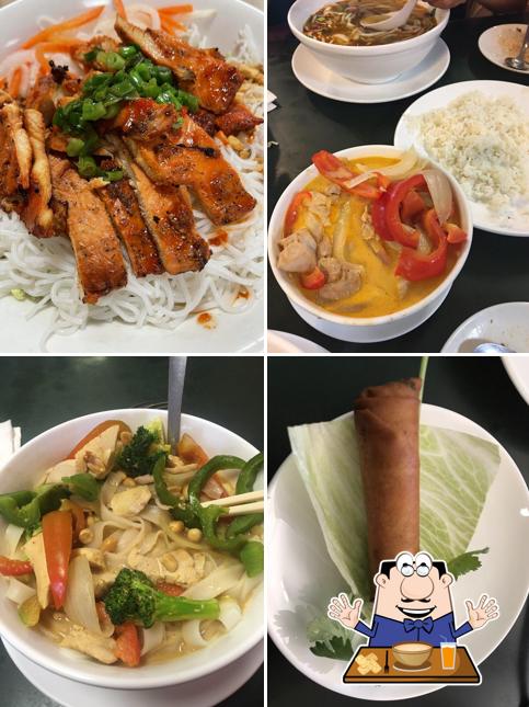 Food at Vietnamese Asian Restaurant