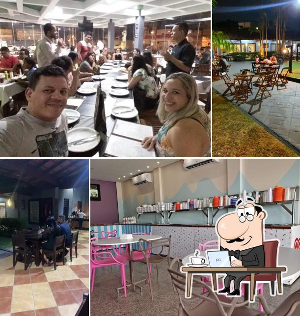 O interior do Cia Paulista de Pizza