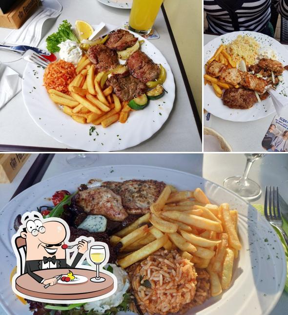 Nourriture à Restaurant Waldeslust im Schwenninger Moos mit griechischer Küche