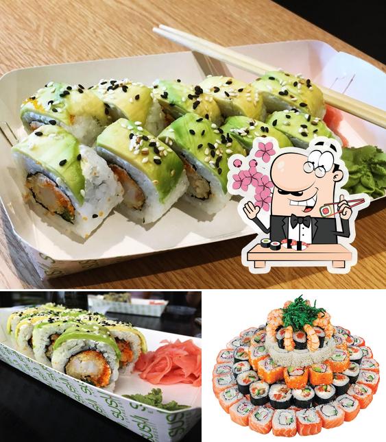 Les sushi sont disponibles à Sushi Express