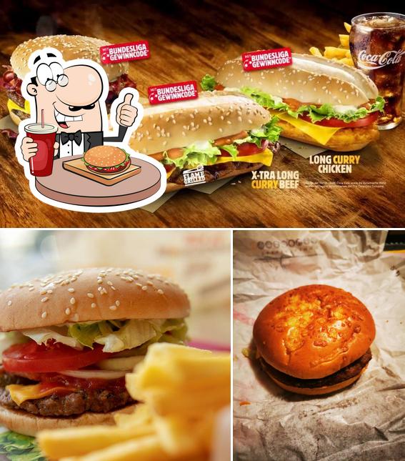 Try out a burger at Burger King Restaurant Bitburg