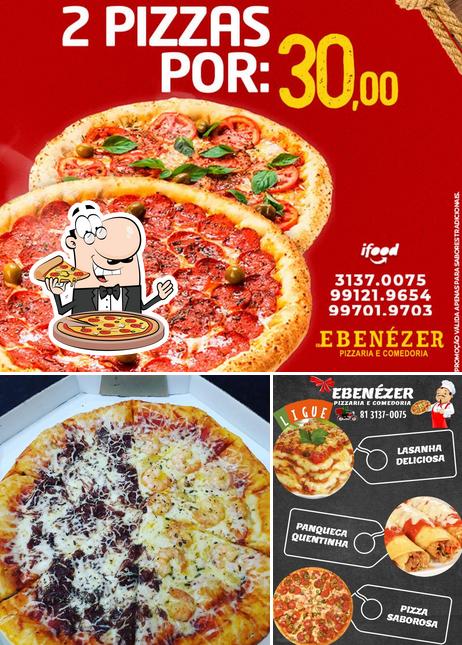 Experimente pizza no Ebenézer Pizzaria e Comedoria