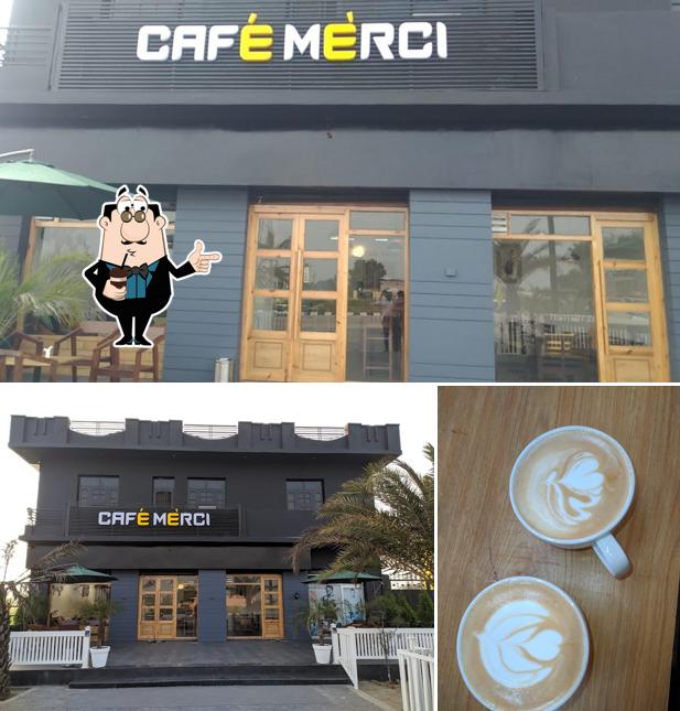 Enjoy a beverage at Cafe Merci