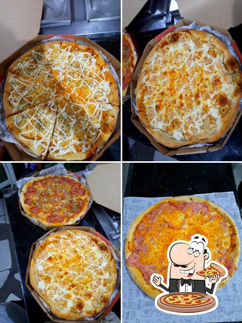 Escolha diferentes tipos de pizza