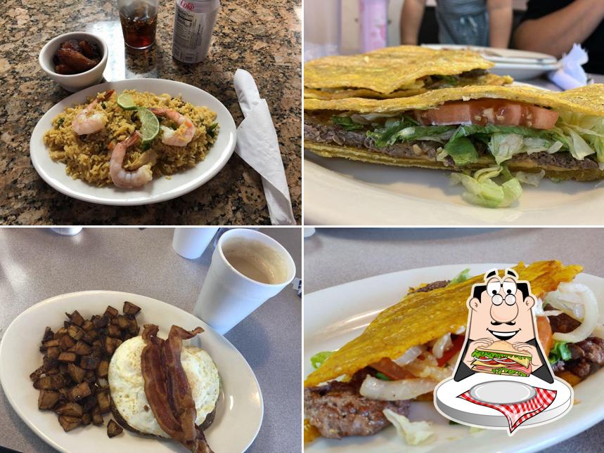 Club sandwich at Raices de Mi Pueblo Restaurant & Cafe