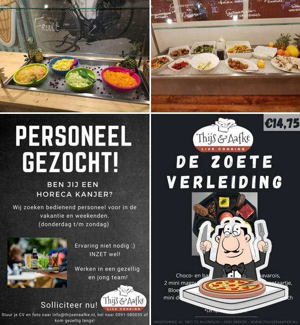 Get pizza at Buffetrestaurant Thijs en Aafke