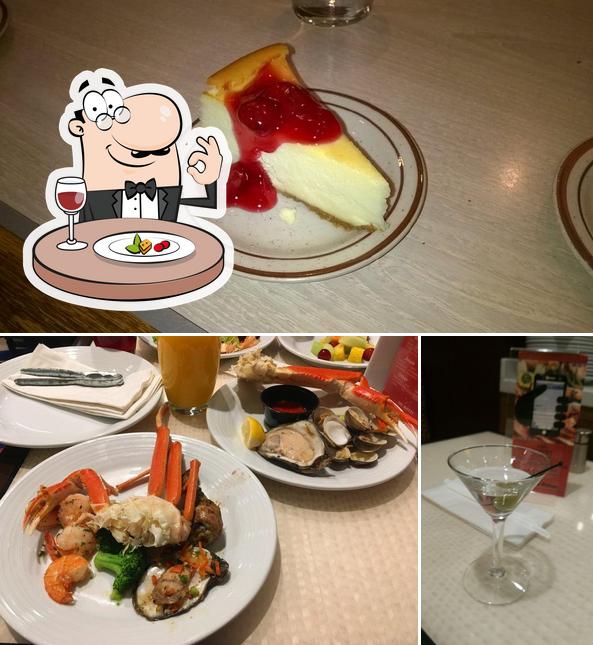 The image of food and alcohol at The Buffet