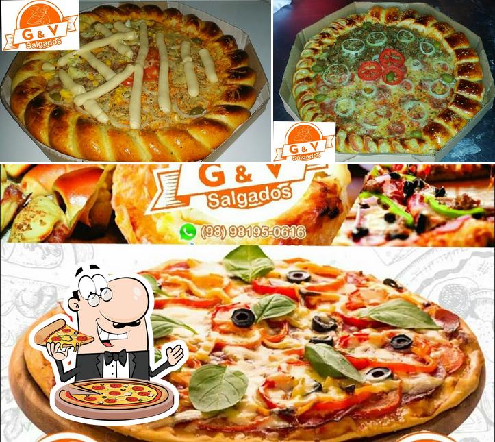 Consiga pizza no G&V Pizzaria