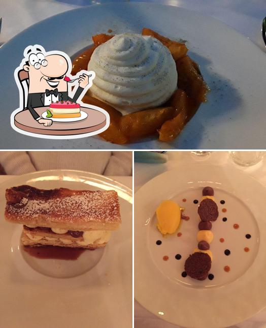 Restaurant basile offers a selection of desserts