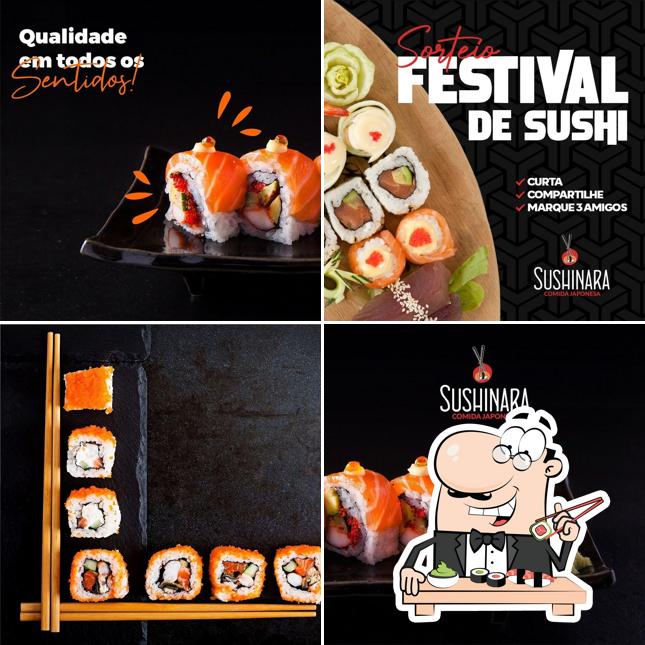 Peça diversas opções de sushi