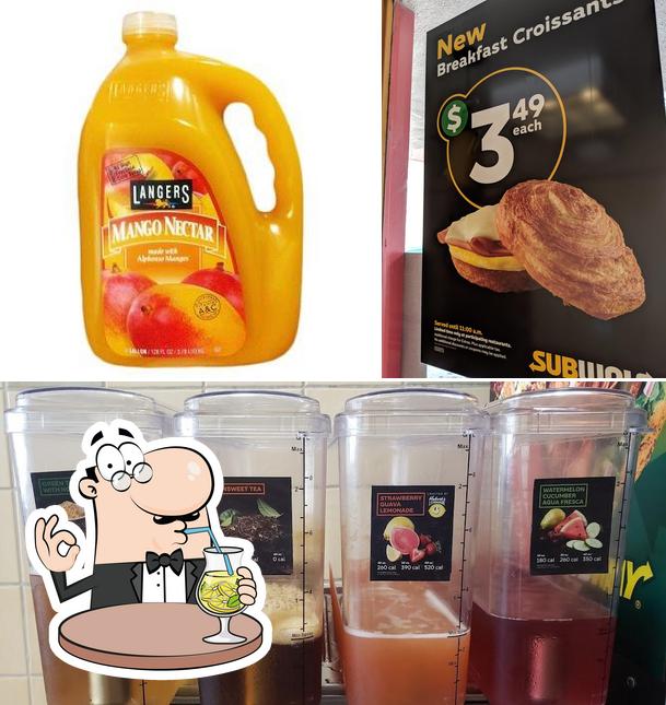 The image of Subway’s drink and food