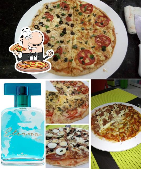 Experimente pizza no Maju Pizzaria