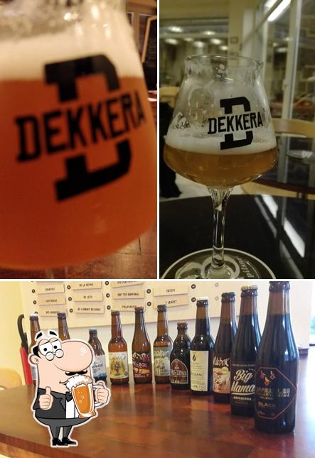 Bestellt ein Glas helles oder dunkles Bier