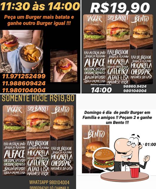 Delicie-se com um hambúrguer no Bento Burger