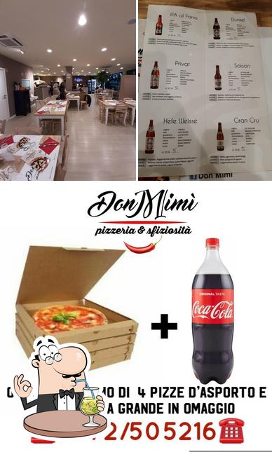 Voici la photo indiquant la boire et intérieur sur Don Mimi' Pizzeria e Sfiziosita'