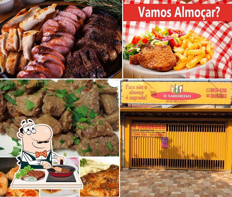 Experimente pratos de carne no O Saboroso Marmitaria Restaurante com Delivery e Retirada