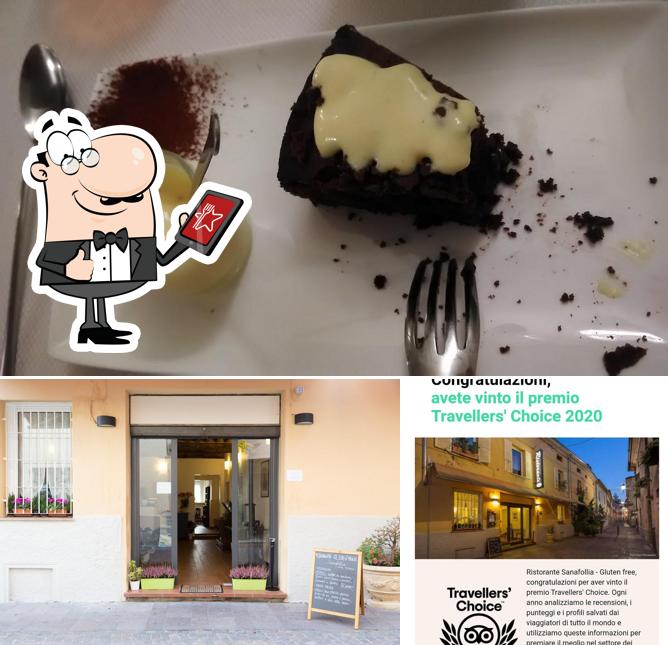 La esterno e dolce del ristorante