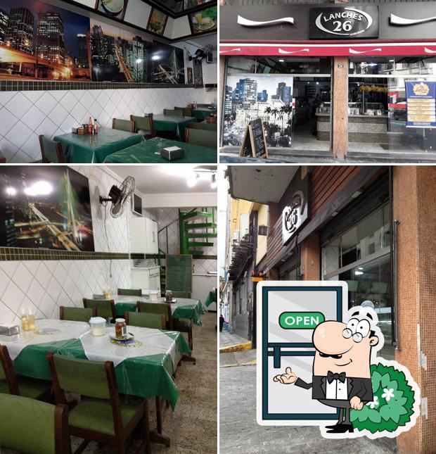 A foto do Lanches 26’s exterior e interior