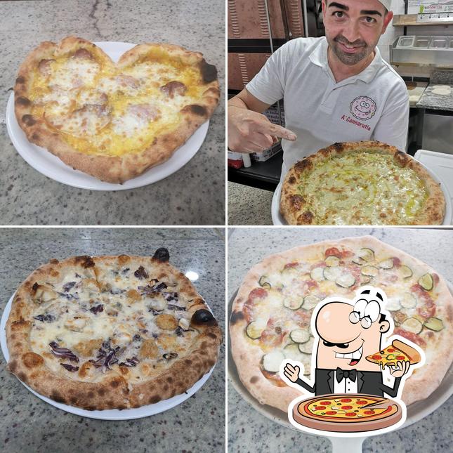 Prenez différents types de pizzas