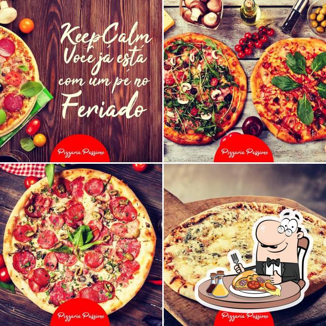 Escolha diferentes estilos de pizza