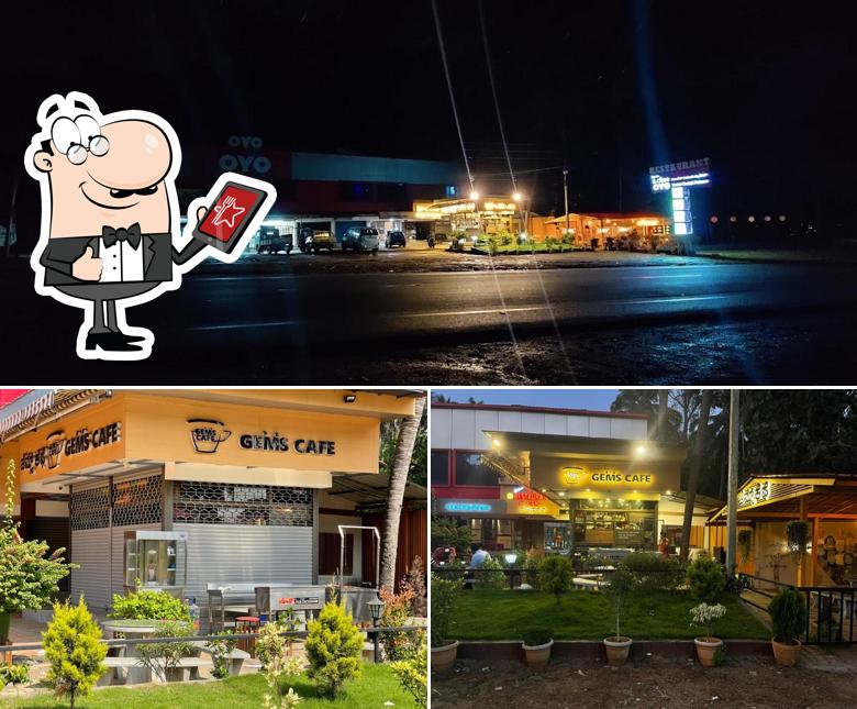 Check out how Gems cafe looks outside