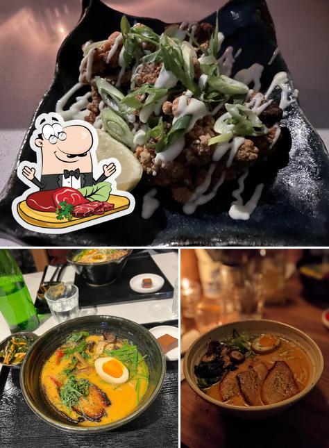 Commandez des plats à base de viande à Honō Ramen