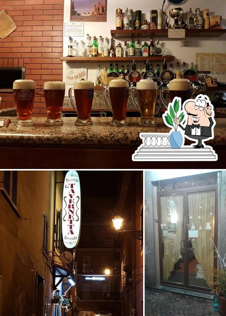 Questa è la foto che mostra la esterno e birra di Pizzeria La Tavernetta di Di Benga