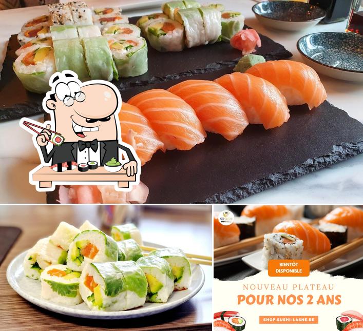 Les sushi sont servis à So Sushi Lasne