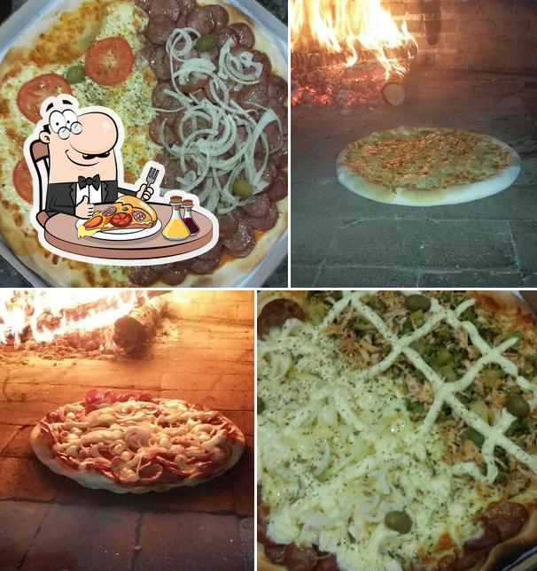 Consiga diferentes tipos de pizza